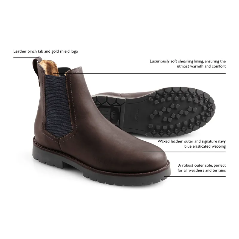 Fairfax and Favor Sheepskin Boudica Boots in Mahogany-4